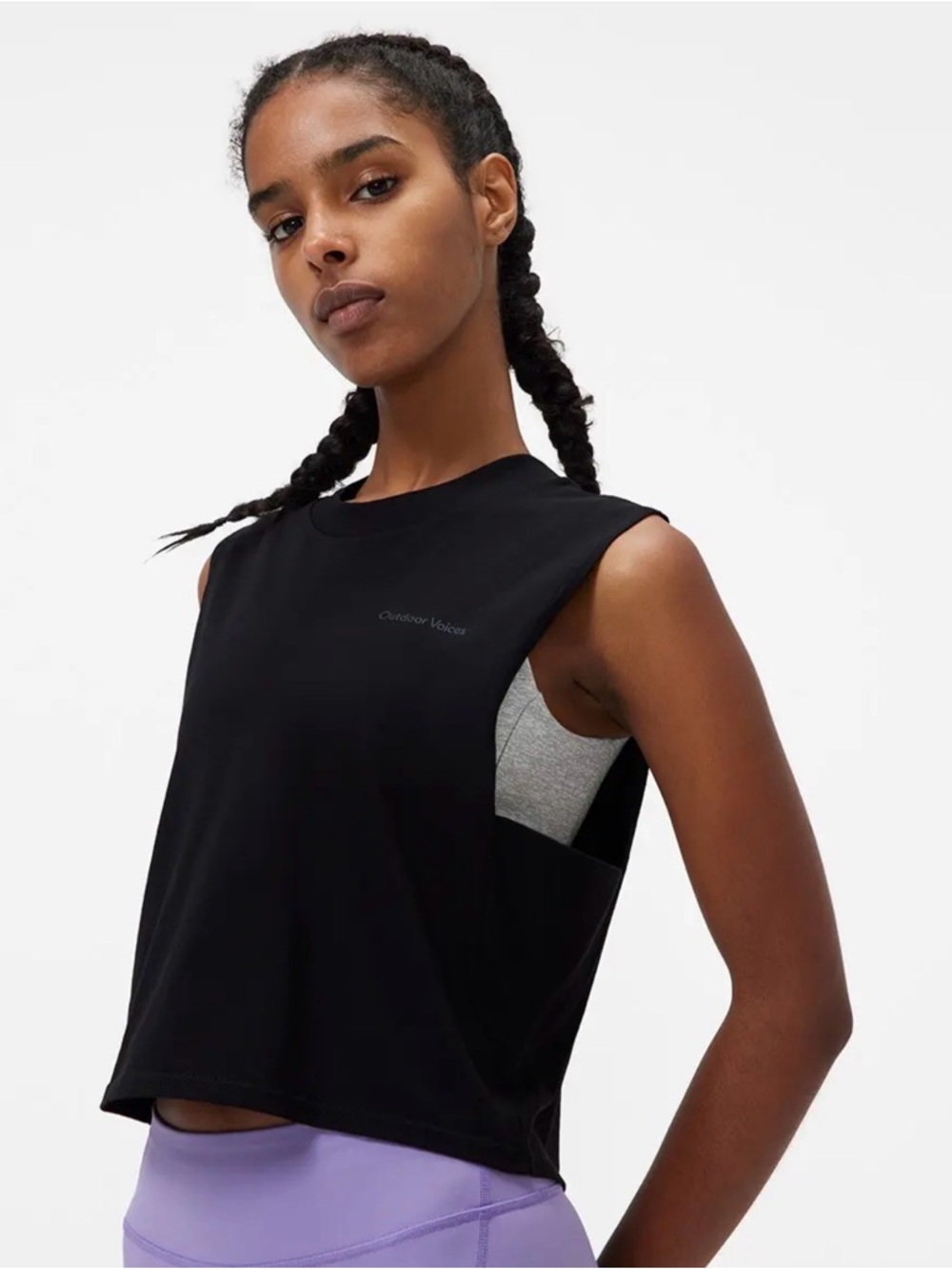 Outdoor Voices Black Everyday Boyfriend Tank